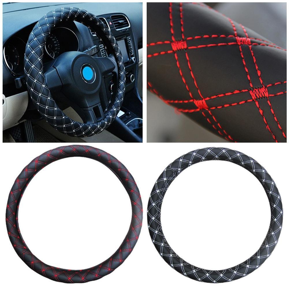 ที่หุ้มพวงมาลัยรถยนต์ Universal Anti Slip Sport Multi Type Color Steering Auto Wheel H0d0