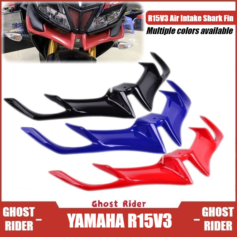 สําหรับ Yamaha R15 V3 รถจักรยานยนต์ดัดแปลงด้านหน้า Beak Wing Fin Air Intake Shark Fin