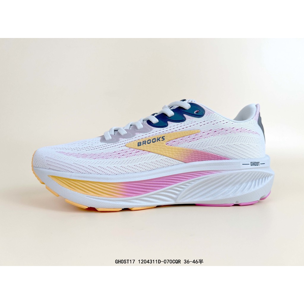 Brooks Ghost 17 รองเท้าวิ่งลําลอง DNA Loft V3 ไนโตรเจน Supercritical โฟม Midsole Double Layer Jacqua