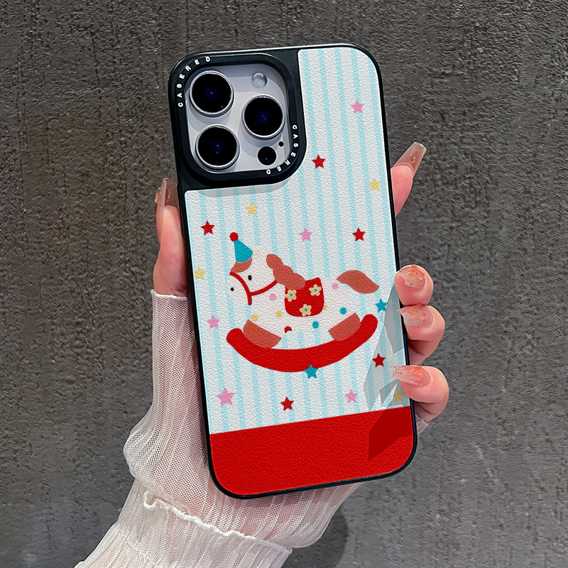 เหมาะสําหรับ Apple 17 ใหม่ iPhone16 เคสโทรศัพท์ Huawei p80 Honor 400 ใบมีด Lambskin Xiaomi 17pro ลาย