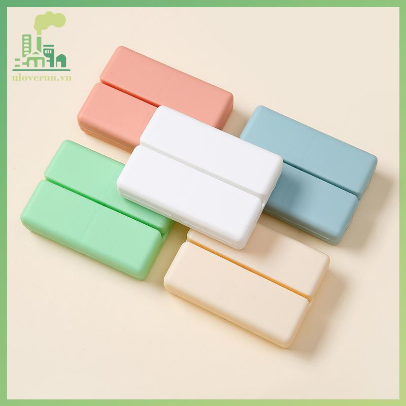 Uloverun Travel Portable 7partment Pill Box Dispenses Pill Boxes Seven Days A Week vn
