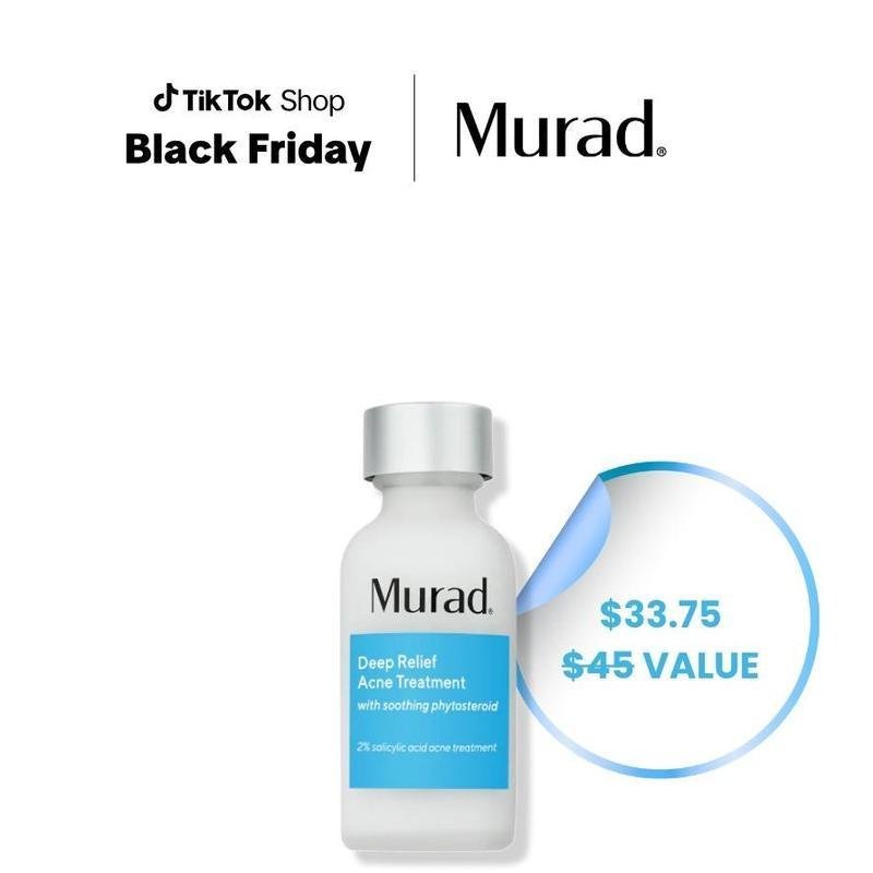 Murad Deep Relief Acne Treatment with 2% Salicylic Acid & Phytosteroid Technology for Severe Acne He