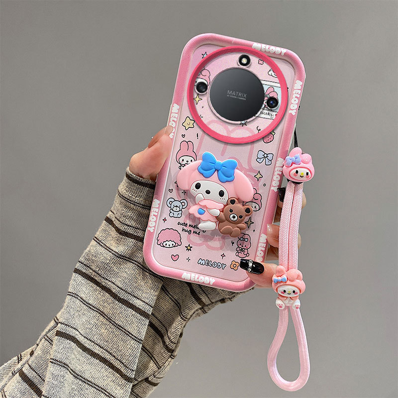 Kuromi เหมาะสําหรับ Glory X9D เคสโทรศัพท์ Mickey แฟชั่นผู้ชายผู้หญิง x9d honor Tinkerbell การ์ตูนน่า