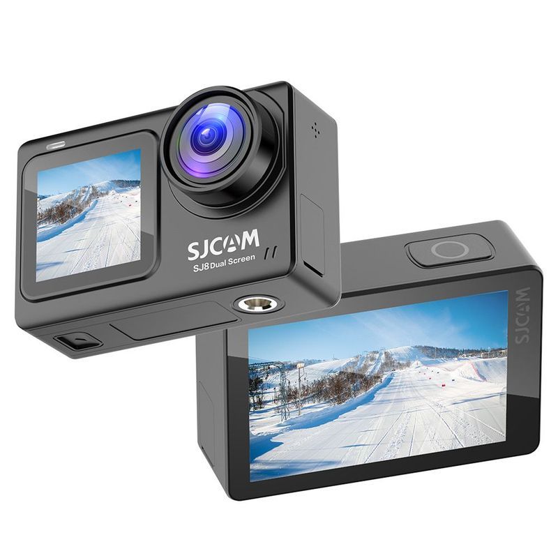 SJCAM Speed Video 4K HD กล้องกีฬา SJ8 Dual Screen Touch เครื่องบันทึกรถจักรยานยนต์แบบพกพา DV กล้องกล