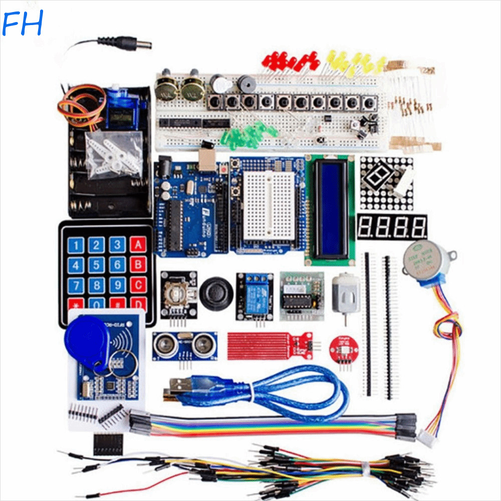 FENGHA Uno R3 โครงการ, RFID Red Board Sensor ปุ่ม Starter Kit สําหรับ Arduino Uno R3, Arduino Uno R3