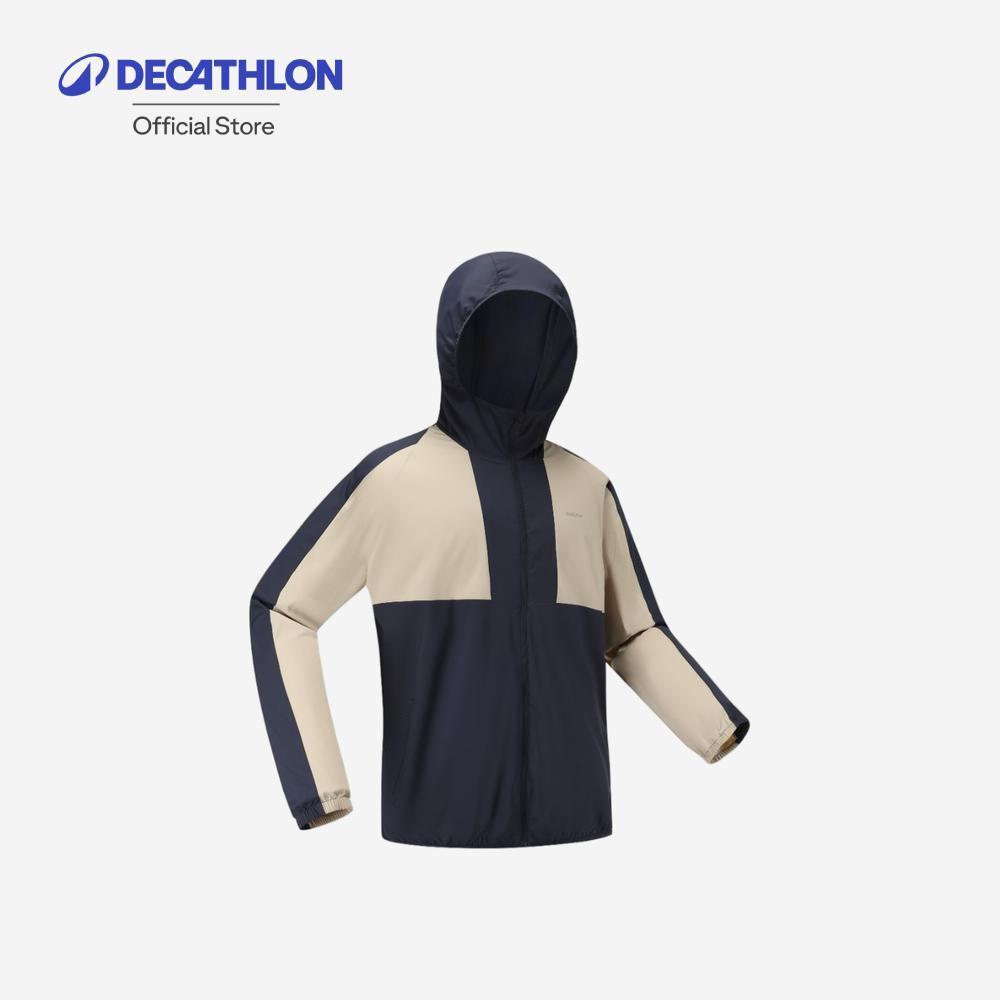 Decathlon Anti Uv Helium 550 Jkt M เสื้อแจ็คเก็ตกันรังสียูวีสำหรับผู้ชาย รุ่น Helium 500 - Navy/Beig