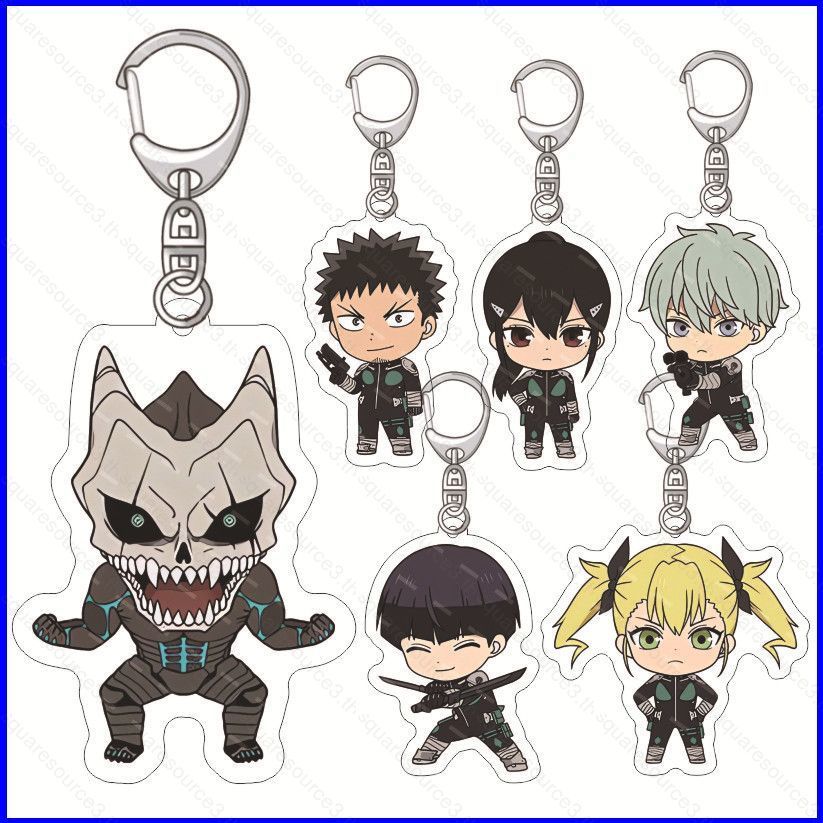 Kaiju No 8 Kafka Hibino Mina Ashiro Reno Ichikawa อะคริลิควัสดุพวงกุญแจกระเป๋าจี้พวงกุญแจ