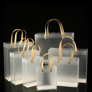 ร้านขายส่งถุงของขวัญ PVC ขนาดเล็ก เนื้อด้านกันรอย 1 ใบ/แพ็ค สำหรับห่อขนม/เครื่องสำอาง/ของชำร่วย กันน้ำ+ทนทาน ✨🎁 #ถุงแพ็ค