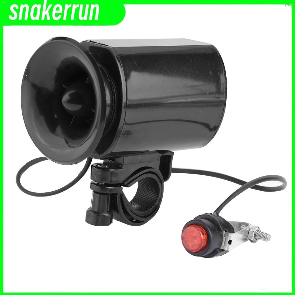 Snakerrun.th คุณภาพสูง 6 เสียงกระดิ่งจักรยานอิเล็กทรอนิกส์แบบดังมาก Horn Ring Alarm