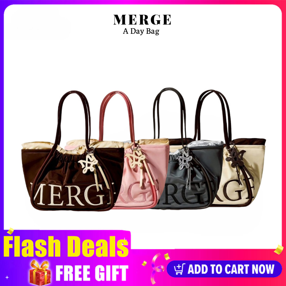 【สินค้าพร้อมส่ง】100%ของแท้ Merge A Day Bag Nylon Large ของ ใหม่มือ