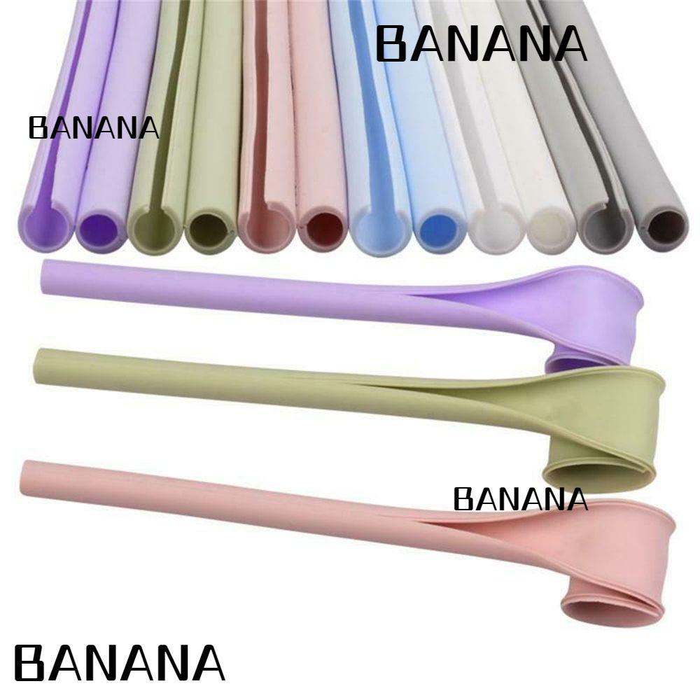 BANANA1 Snap Straw ง่ายต่อการล้าง Soft BPA Free นํากลับมาใช้ใหม่ได้