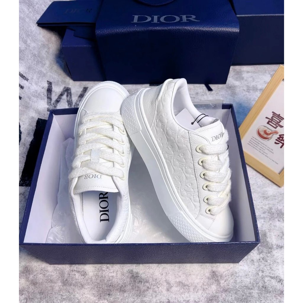 [หรูหราหรูหราต้องเลือกสุ่มเปรียบเทียบ] diorB33 Dior B33 Dior รองเท้าผ้าใบหินเกาะxเกาะหิน Diorเกาะร่ว