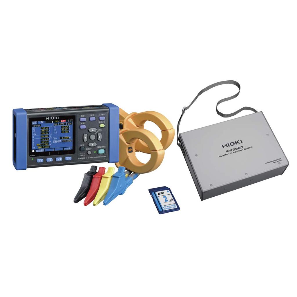 HIOKI Clamp Power Meter PW3360-91 Clamp On Power Logger Set