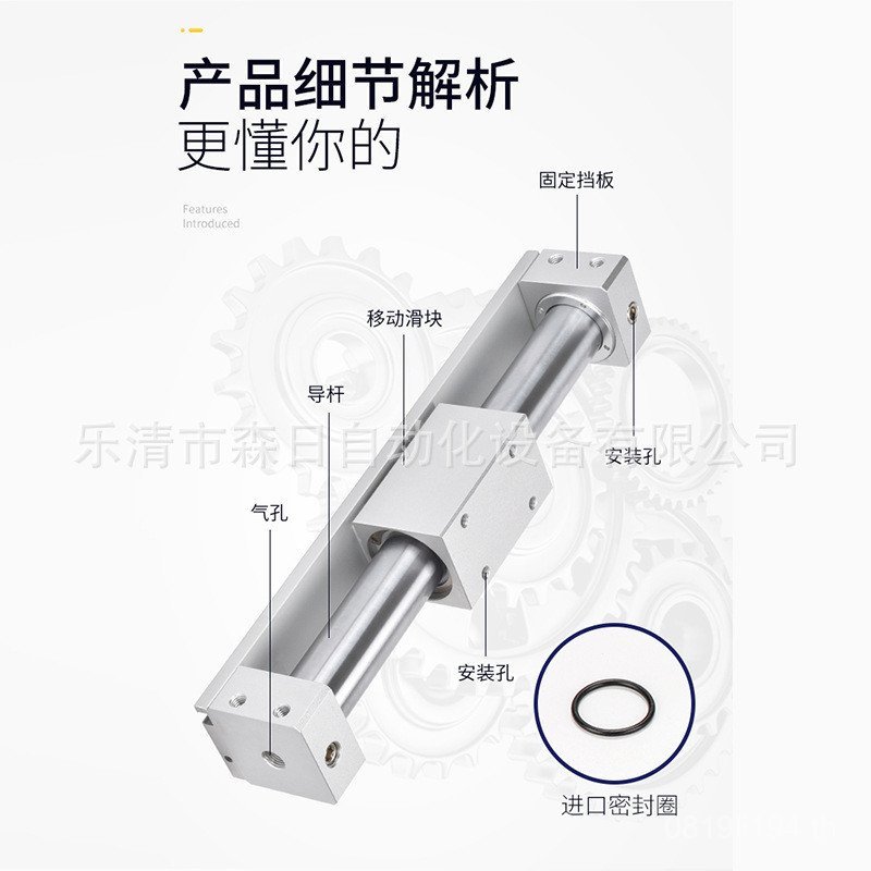 CY3R กระบอก/CY1R10SMC15/2032-100200/Pneumatic/Magnetic Rodless Occasional Type///30025 Type 2KU4