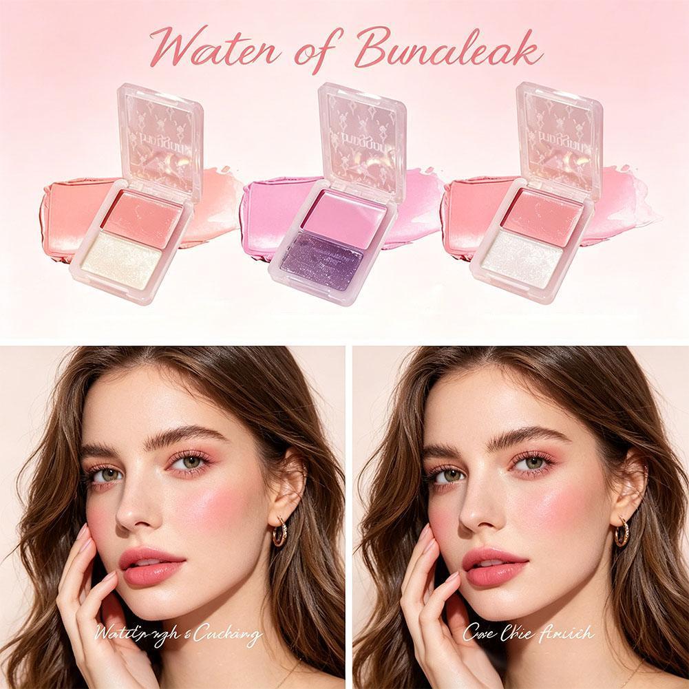 Water Gloss Blush ครีมอเนกประสงค์ Cheek Dual-Use Blush Brightening Gloss Gloss Clear Color M7I1