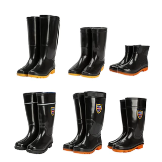 รองเท้าบู้ท กันน้ำกันฝน รองเท้าบู้ททำการเกษตร สีดำ ใส่ กันลื่นและทนต่อการสึกหรอ ระบายอากาศได้ดี ไม่ทำให้เท้าเหม็น