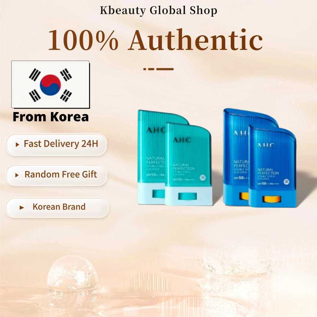 [AHC]Double Sunscreen Stick Green 14g{22g}/Double Sunscreen Stick Blue 14g{22g}