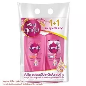 (แพ็คคู่ x2ขวด) ซันซิล แชมพู+แชมพูและแชมพู+ครีมนวด รุ่น1+1 ขนาด 325-350มล.เลือกสูตรได้
