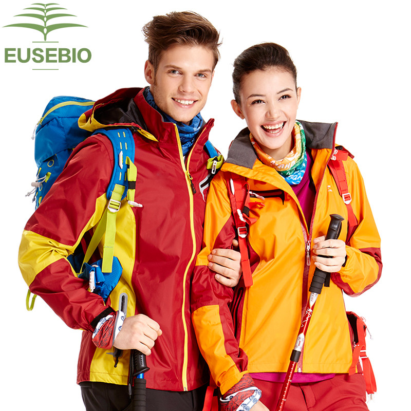 EUSEBIO ฤดูใบไม้ผลิฤดูใบไม้ร่วงกลางแจ้งผู้ชายผู้หญิงกันน้ํา Breathable Single-Layer Jacket คู่สไตล์ 
