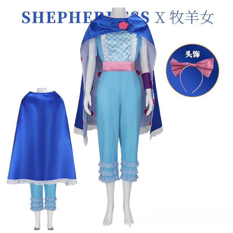 Bo Peep คอสเพลย์เครื่องแต่งกายจาก Toy Story 4 ลูกไม้สไตล์หวานอะนิเมะ Themed ชุดคอสเพลย์สําหรับบทบาทเ
