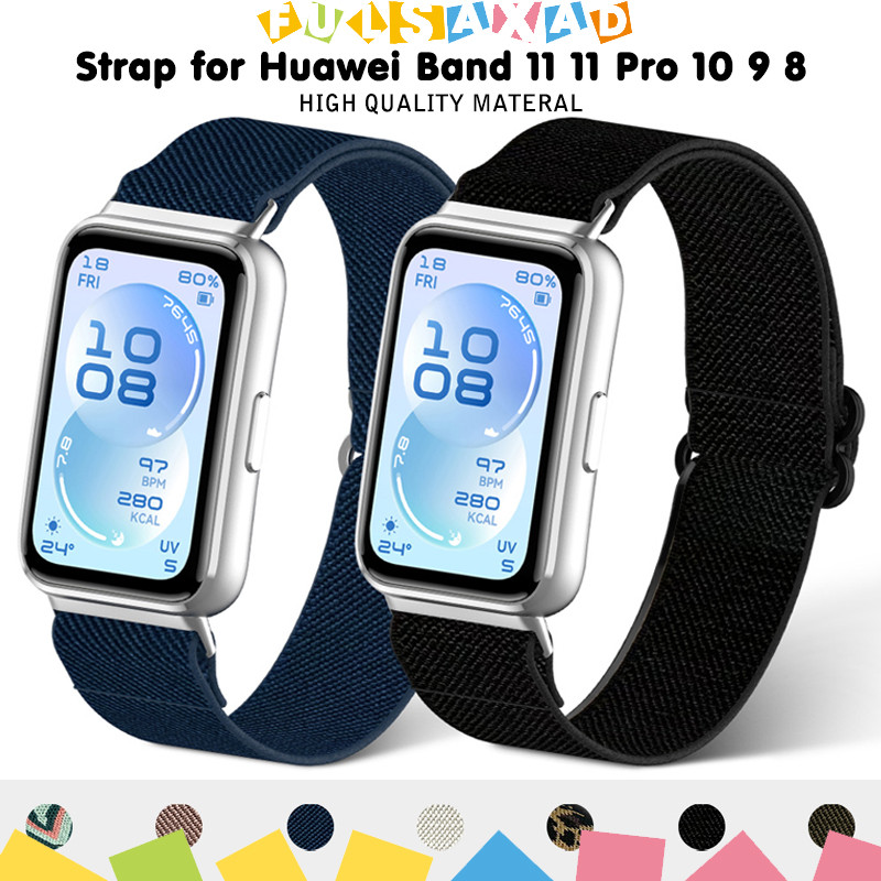 สายยืดหยุ่นไนล่อน for Huawei Band 11 /11 Pro สายรัดข้อมือ สายรัดข้อมือ อุปกรณ์เสริม for Smartwatch Huawei Band 10 9 8