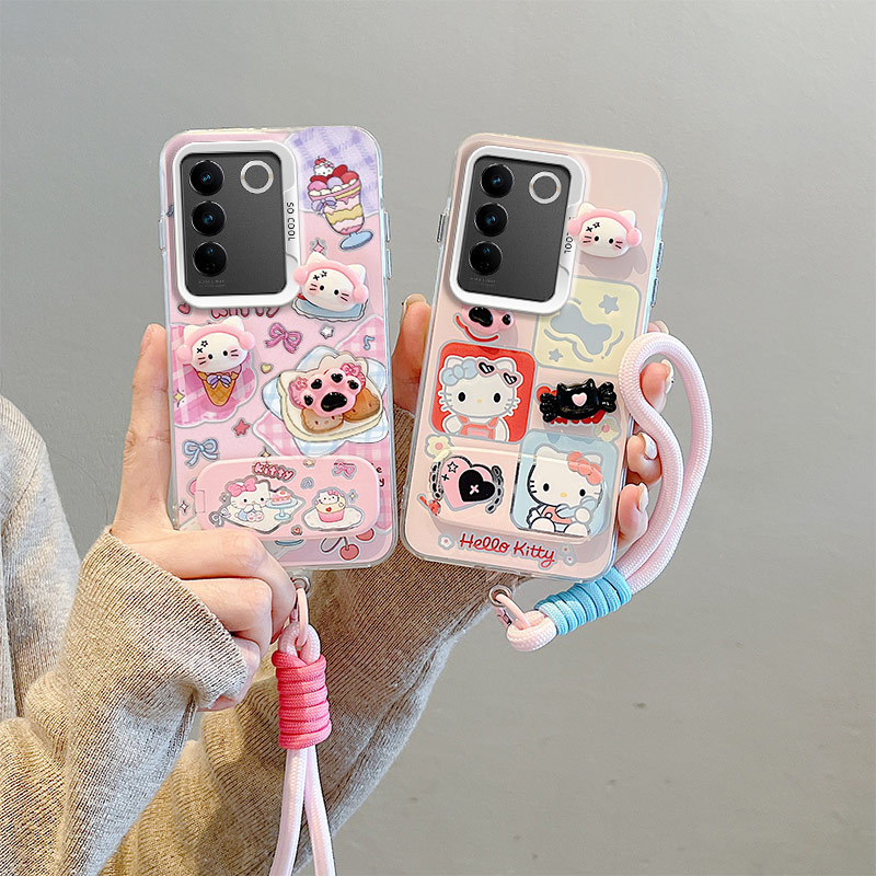 เคส Vivo Y200e เคส Vivo Y100 5G เคส Vivo V30 Lite 5G For Vivo ติดตั้งกระจก 3D ตุ๊กตา hard โทรศัพท์ BB-CYJZ