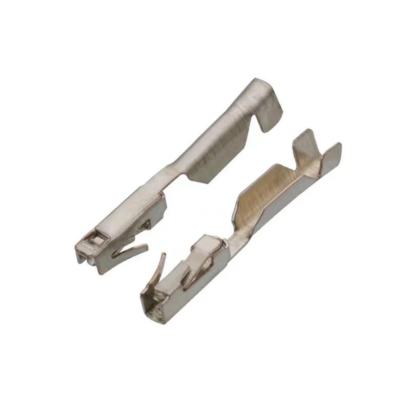 J 100pcs auto 0.6 series crimp pins G2 ใช้สำหรับ auto 81pin ECU connector 1J0906385C หลวมเทอร์มินัล 
