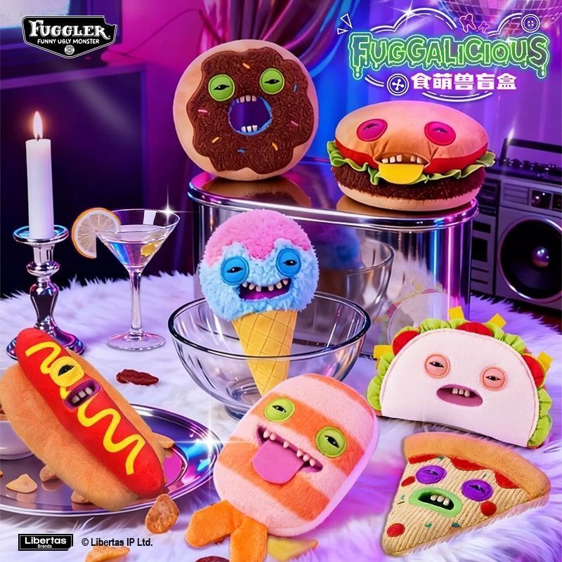 ของแท้ fugler น่ารักอาหาร Monster Plush ของเล่น Mystery กล่องน่าเกลียดน่ารักน่ารักฟัน Monster ของเล่
