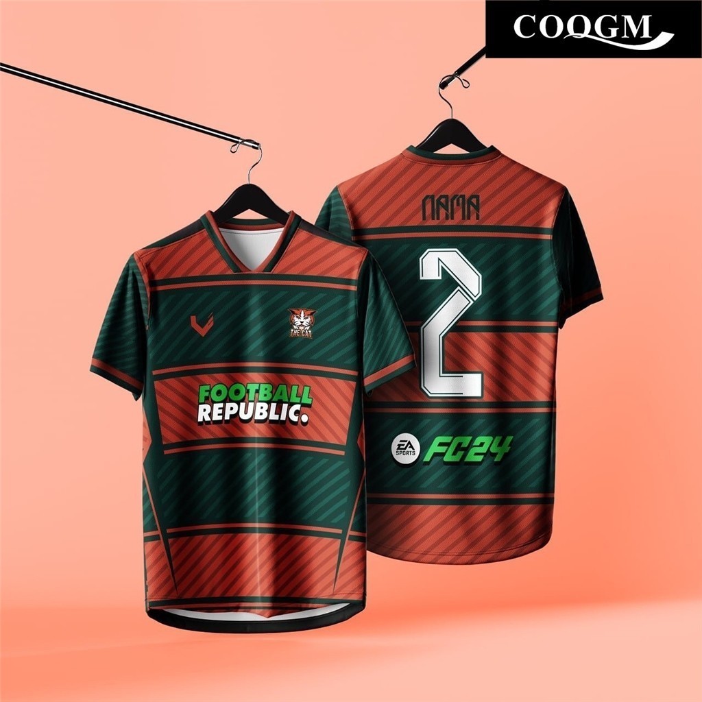 Jersey Ball ชาย Retro 3D แขนสั้น ออกแบบเองได้ พร้อมชื่อและหมายเลข - รูปที่ 2