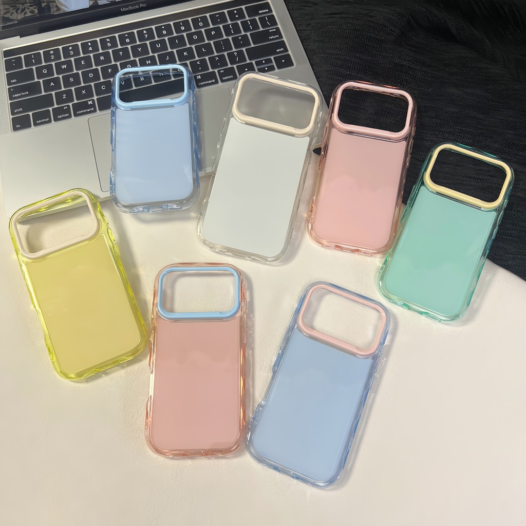Ins dopamine jelly 2-in-1 ดีไซน์มินิมอลสําหรับเคส iphone 17promax 17pro 16 15 14 13 12 11