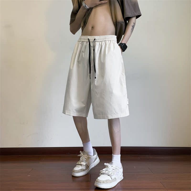 American High Street vibe Functional Overalls Shorts Street Wear Mens Summer Casual Basketball Runni