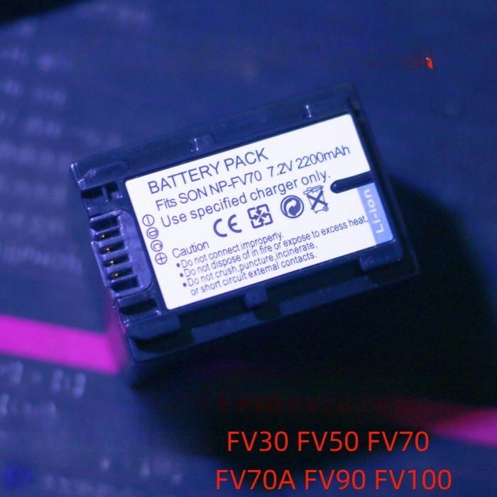 NP-FV70 battery compatible with Sony FV70 FV50 CX700E 220E 210 450 SR68 charger