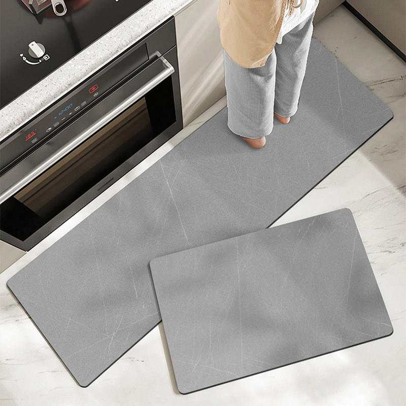 Simple Diatom Mud Kitchen Floor Mat ทนต่อการสึกหรอ Anti-Slip Easy-Care Water-