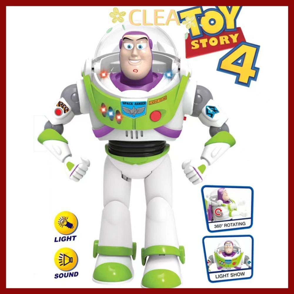 in stockCALA Buzz Lightyear Action Figure ของเล่น, มีปีก Toy Story Buzz Lightyear ของเล่นโมเดล, น่ารักแสงและเสียงหุ่นยนต์มือถือของขวัญวันเกิด