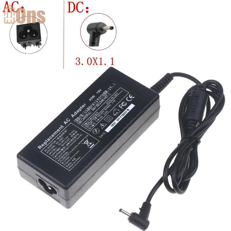 Ons 45W Acer แล็ปท็อปชาร์จ 19V 2.37A สําหรับ A13-045N2A S7 V3-371/372 Series ที่