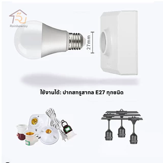 ⚡รุ่นใหม่2026 แพ็ค 10 ชิ้น ยิ่งคุ้ม หลอดไฟ LED แสงไฟสีขาว ทรงกลมขั้ว E27 AC 220V~50Hz 24W 18W 15W 12W 9W 7W 5W 3W
