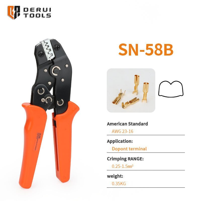 Connector SN-58B/2.8 SN-58B คีม 6.34.8 Multifunctional Plug Spring Terminal/Crimping คีม CRIMPING คี