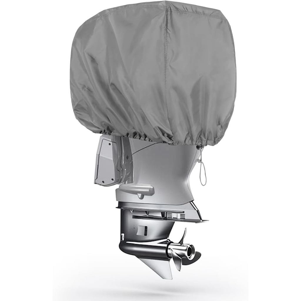 VINPATIO Outboard Motor Cover,กันน้ํา 600Dโพลีเอสเตอร์ Engine Hoodสําหรับมอเตอร์เรือสูงสุด 10HP,Heav