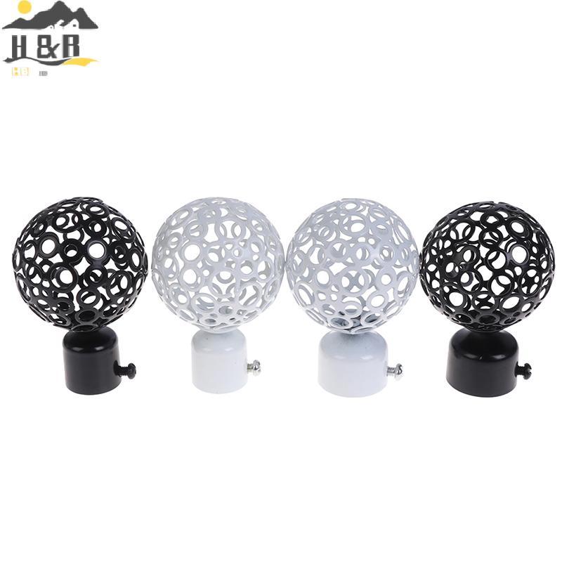 H&B Dec 2 ชิ้น 22 มิลลิเมตร 28 มิลลิเมตร Dia Drapery Curtain Rods Iron Ends Caps Finials อุปกรณ์เสริ