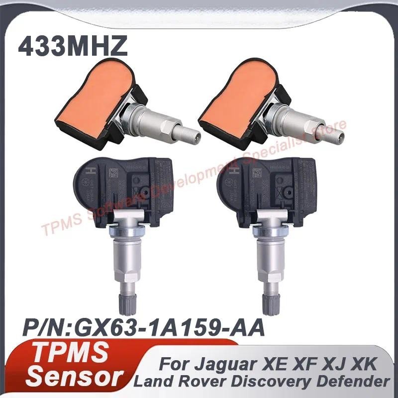1/4PCS 433MHZ TPMS เซ็นเซอร์ความดันยางสําหรับ Jaguar XE XF XJ F-Type Land Rover Discovery Range Rove