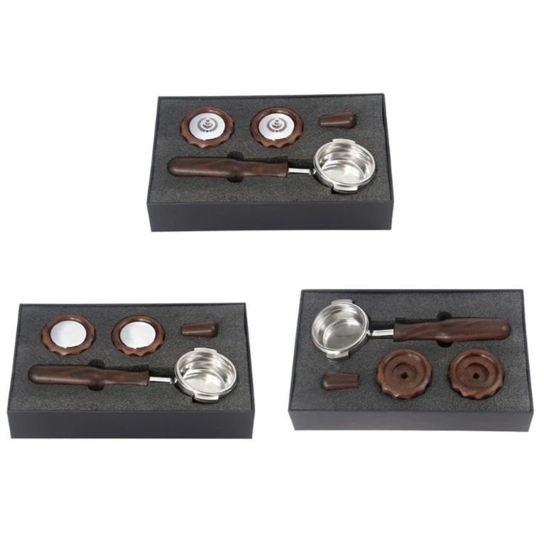 Premium E61 58mm Coffee Portafilter Rocket Coffee Machine Solid Bottomless Portable Metal Coffee Fil