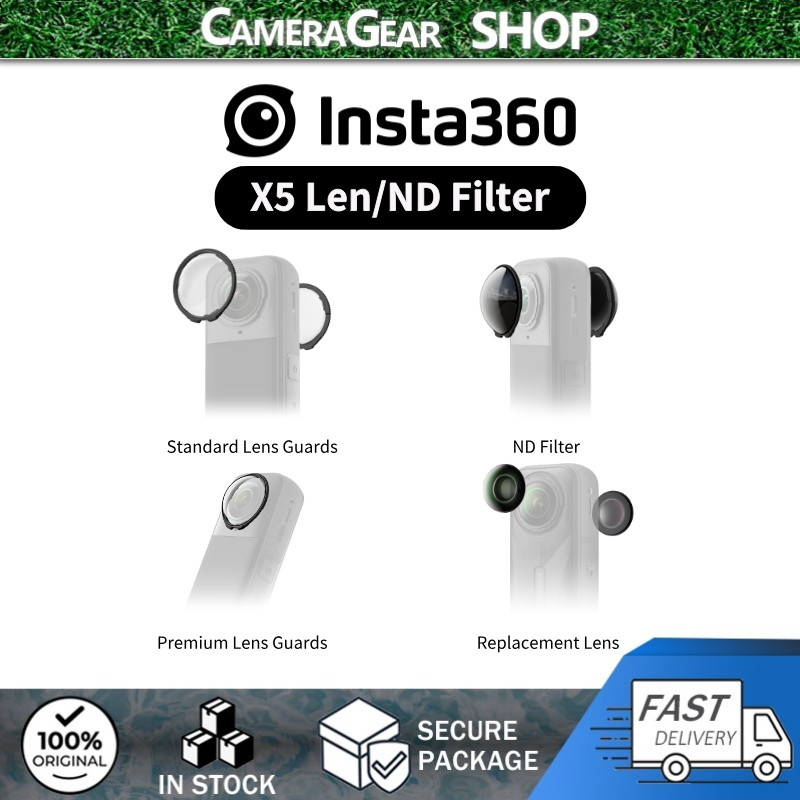 Insta360 X5 เลนส์อุปกรณ์เสริมInsta360 X5 เปลี่ยนเลนส์ชุดX5 เลนส์ Guardsx5 ND Filter
