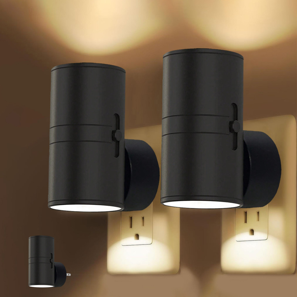 ไฟกลางคืนขนาดเล็ก Plug-In Wall Light Control Induction Dimmable Night Light Corridor บันไดห้องนอน 12.14