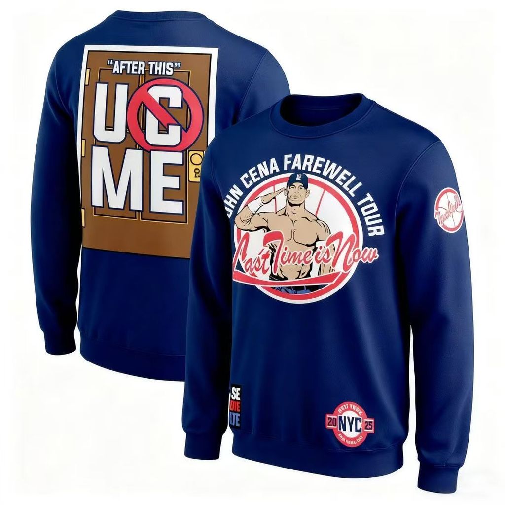 ฮูดี้ผู้ชายใหม่ พิมพ์โลโก้ WWE ดีไซน์สบายรอบคอ