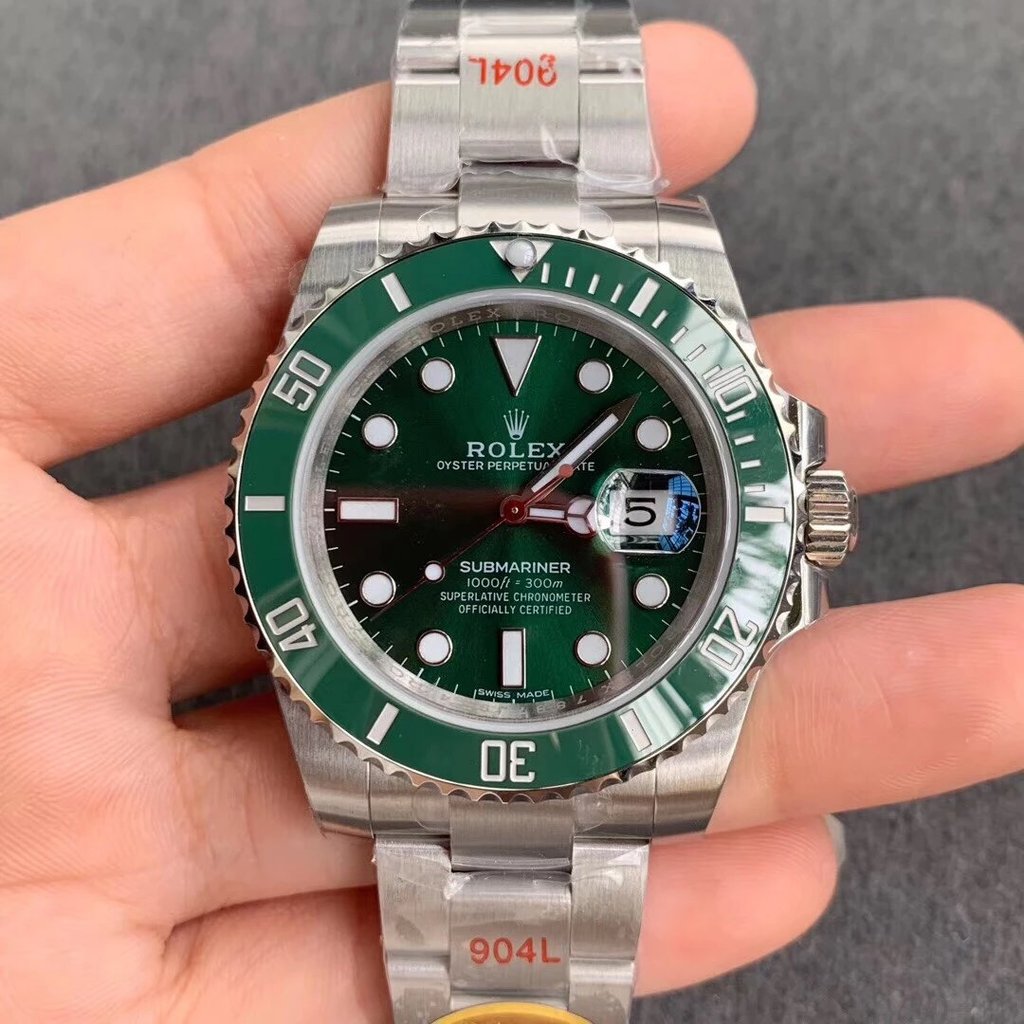 โรงงานเล็บ Rolex Black Water Ghost 904L สแตนเลส 3135 Movement