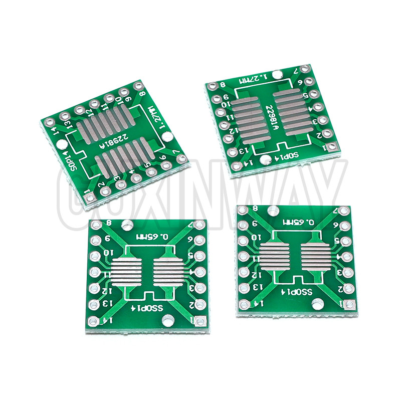 PCB kit SOP8 SSOP10 SOP14 SOP16 - 56 to DIP/SMD to DIP IC adapter socket SOIC TSSOP board adapter bo