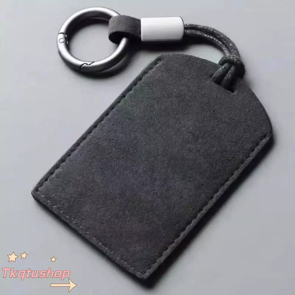 IMIHAN1 รถ NFC Card Holder,มินิหนังแท้Key Cover,Light Luxury License NFC PVC Card Cover Flip Suede Coverอุปกรณ์เสริมอัตโนมัติ