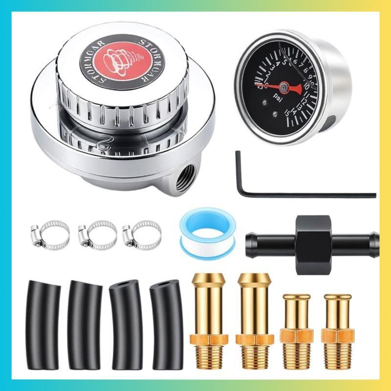 เครื่องวัดความดัน 1-5 PSI Universal Pressure Regulator คาร์บูเรเตอร์ปั๊มชุด Ith 0-15 PSI เครื่องวัดค