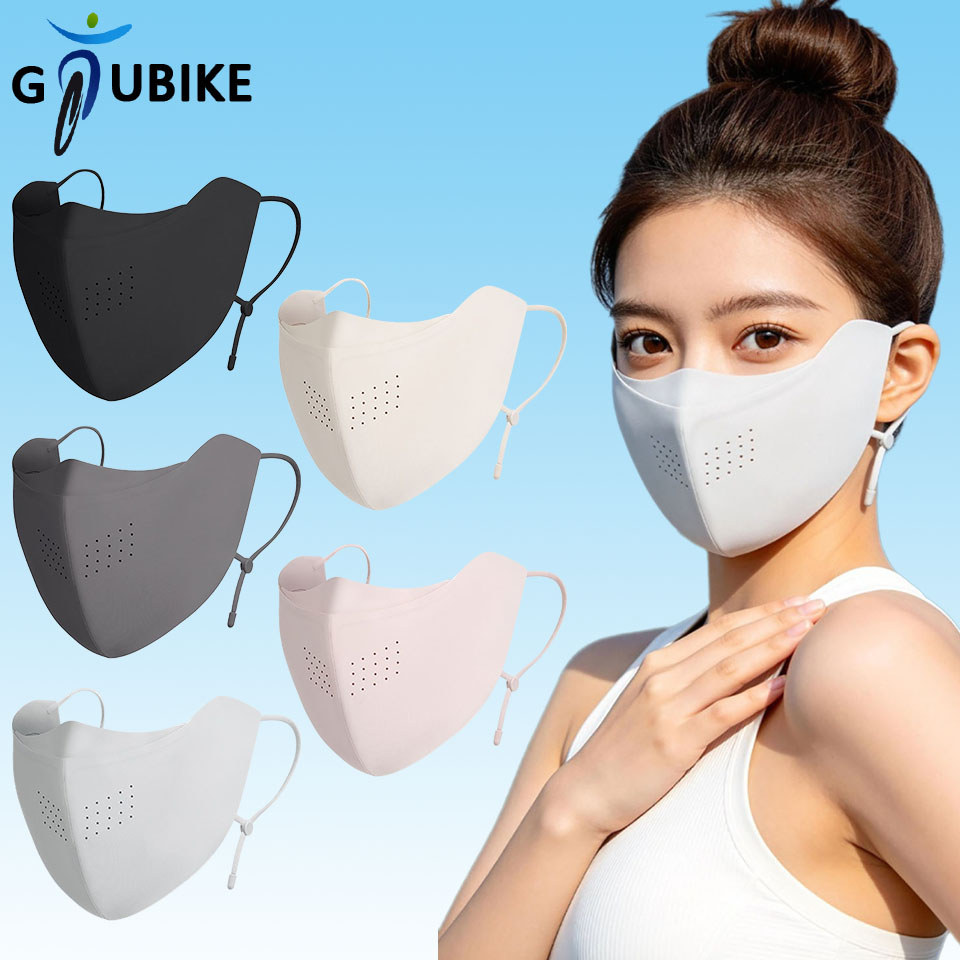 GTUBIKE UPF50+Summer Ice Silk Sunproof กระดูกอ่อนรูปตัว Y รองรับ Breathable Anti-UV Facekini Mask
