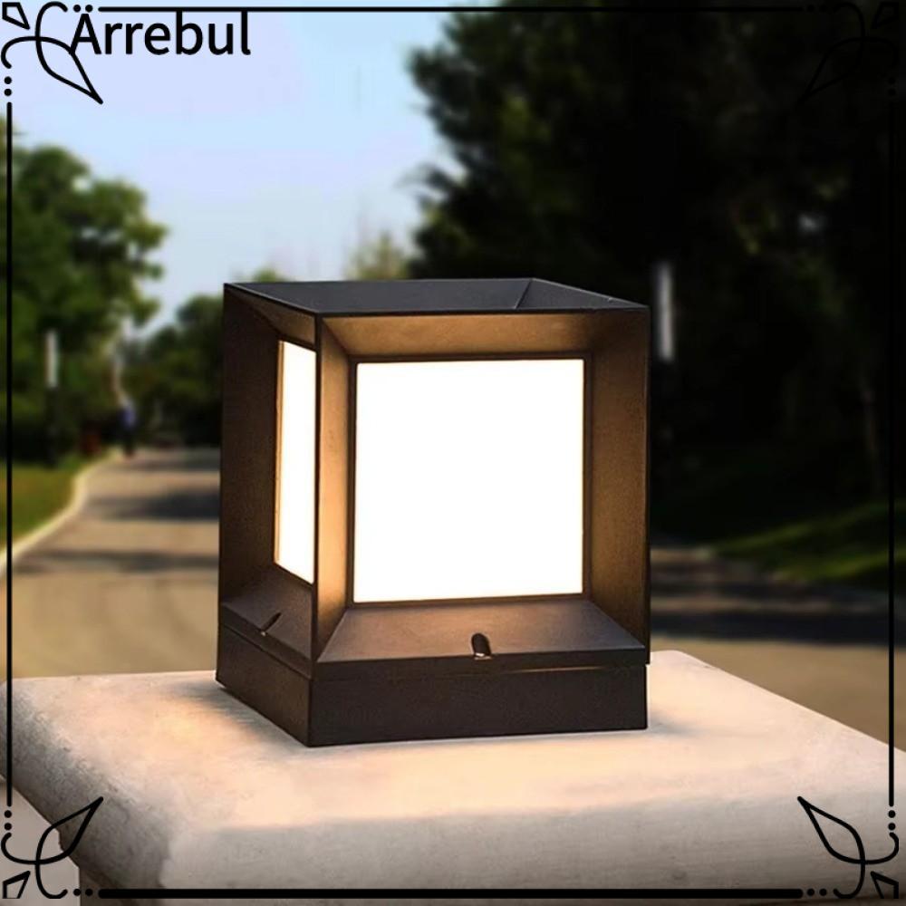 AREBUL ไฟ Led โพสต์กลางแจ้ง, ไฟคอลัมน์ E27 220V, คอลัมน์โมเดิร์น Pier Enclosure Fixture IP54 กันน้ํา